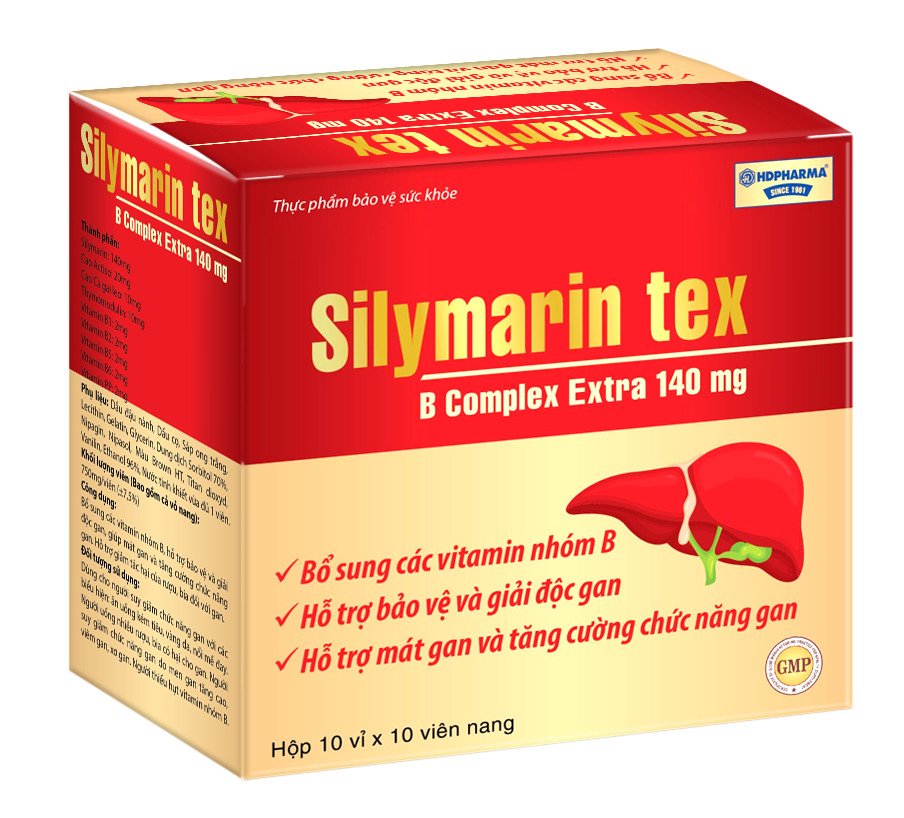 SilymarinTex – Hộp 100 Viên/Đỏ