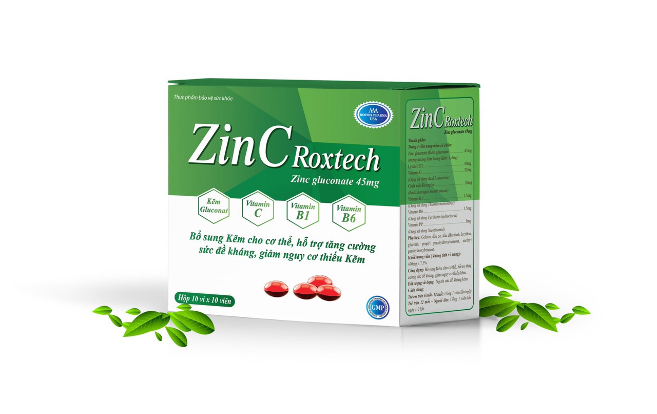 ZinC Roxtech – Hộp 100 Viên